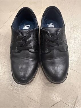 Men's Black Leather Lace-Up Dress Shoes